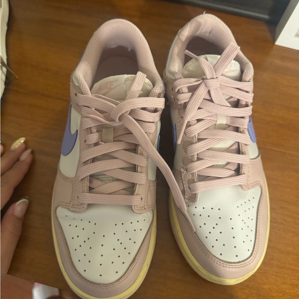 Nike Women's Pastel Pink and Lavender Sneakers
